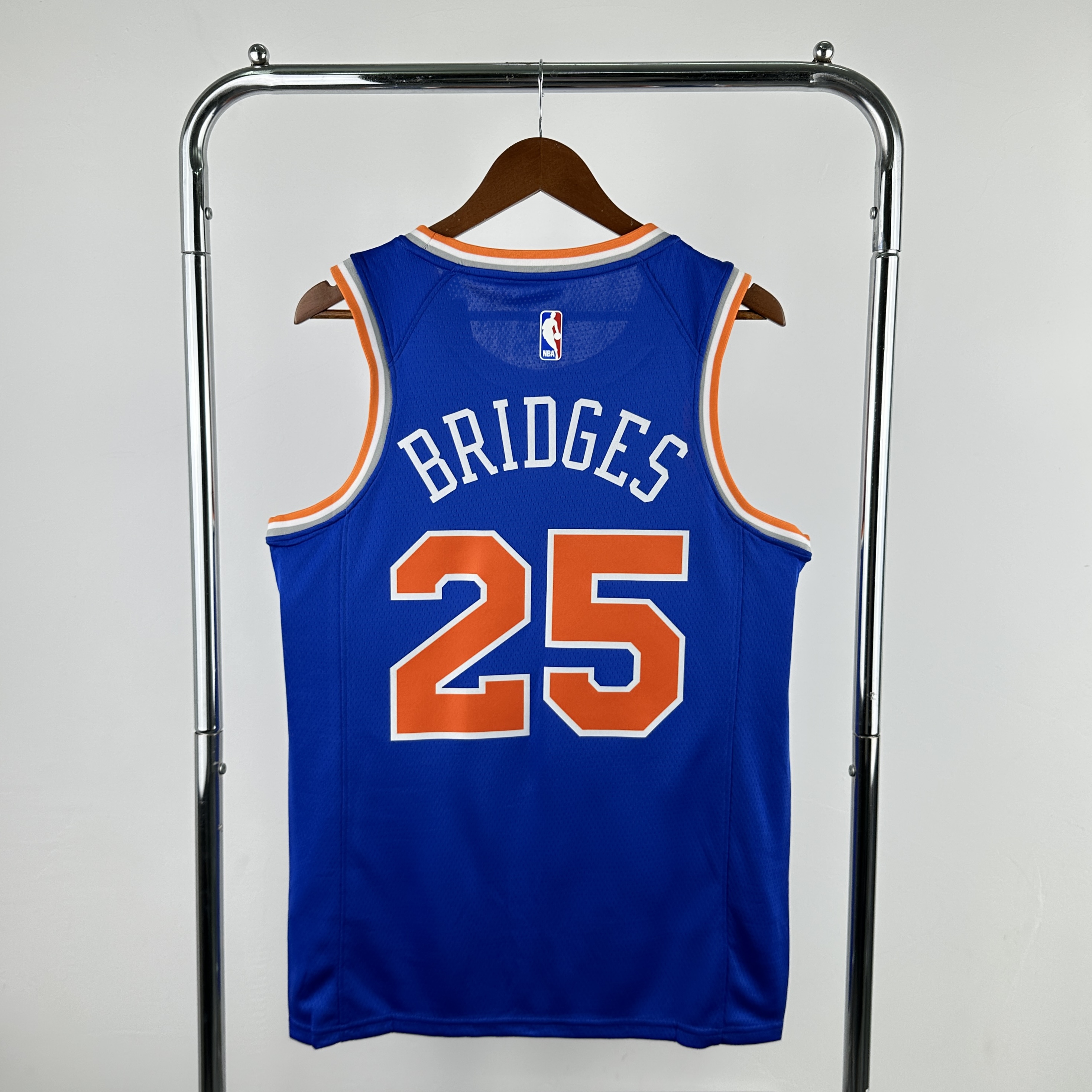 Men New York Knicks #25 Bridges Blue Season Nike 2025 NBA Jersey->los angeles clippers->NBA Jersey